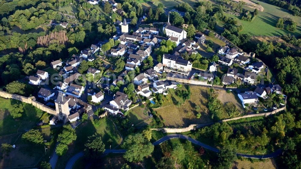 Stadt Blankenberg from the bird's eye view: The city center in the downtown area in Stadt Blankenberg in the state North Rhine-Westphalia, Germany