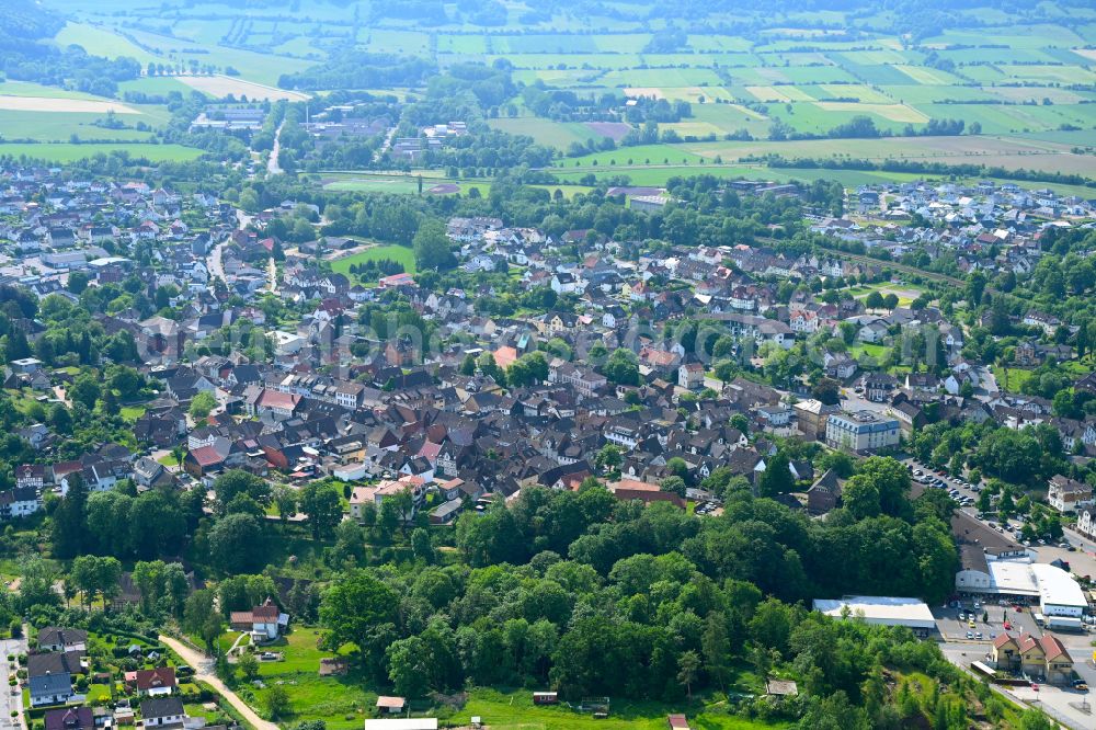 Aerial photograph Stadtoldendorf - The city center in the downtown area in Stadtoldendorf in the state Lower Saxony, Germany