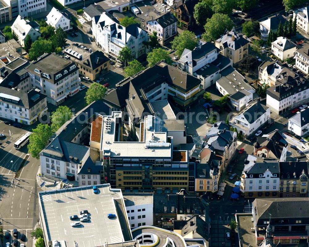 Aerial photograph Staffel - The city center in the downtown area in Staffel in the state Hesse, Germany