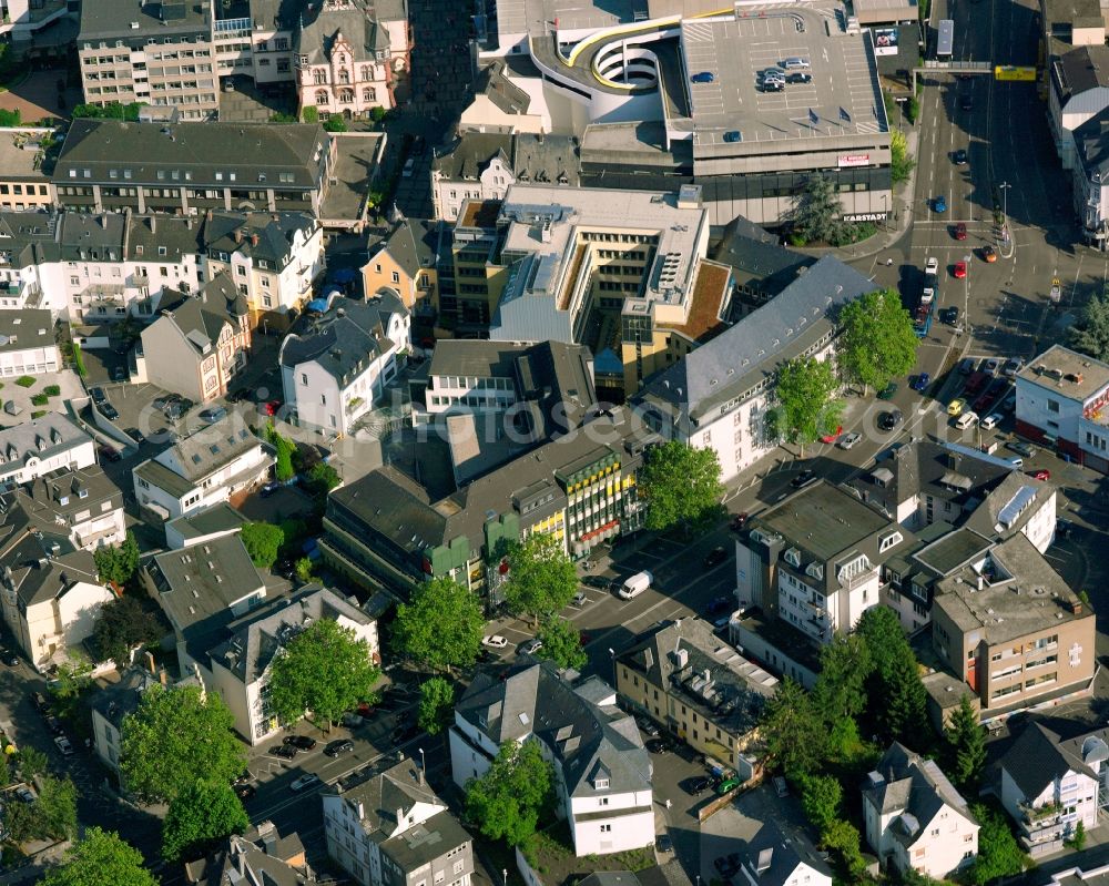 Staffel from the bird's eye view: The city center in the downtown area in Staffel in the state Hesse, Germany