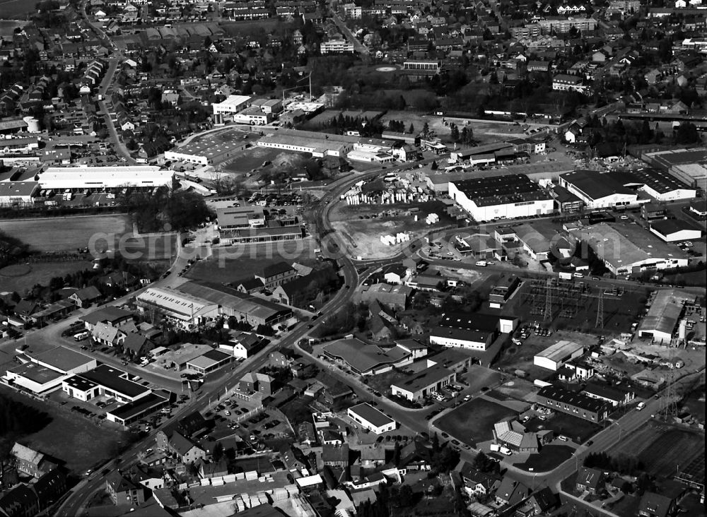 Straelen from above - The city center in the downtown area in Straelen in the state North Rhine-Westphalia, Germany