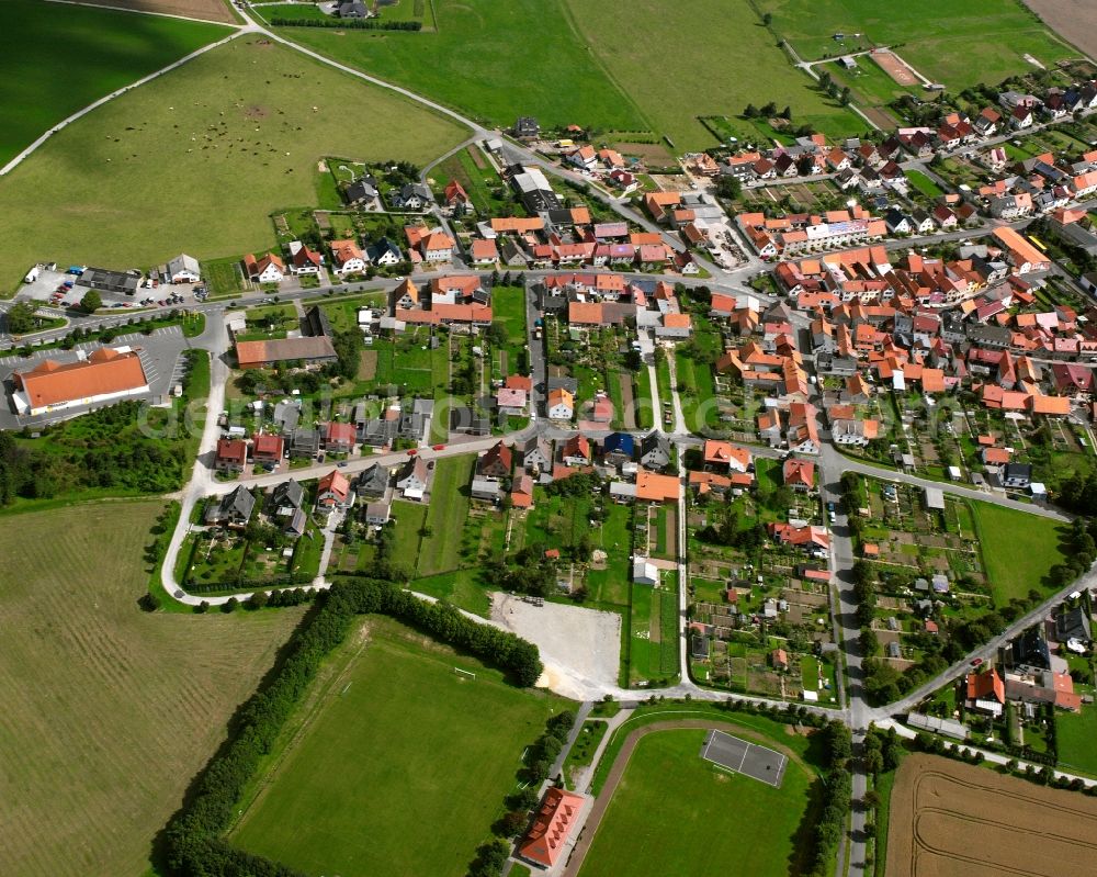 Aerial photograph Struth - The city center in the downtown area in Struth in the state Thuringia, Germany