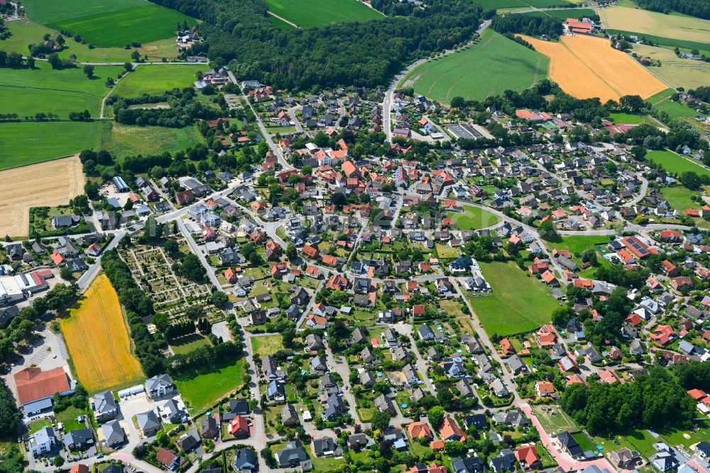 Aerial photograph Venne - The city center in the downtown area in Venne in the state Lower Saxony, Germany