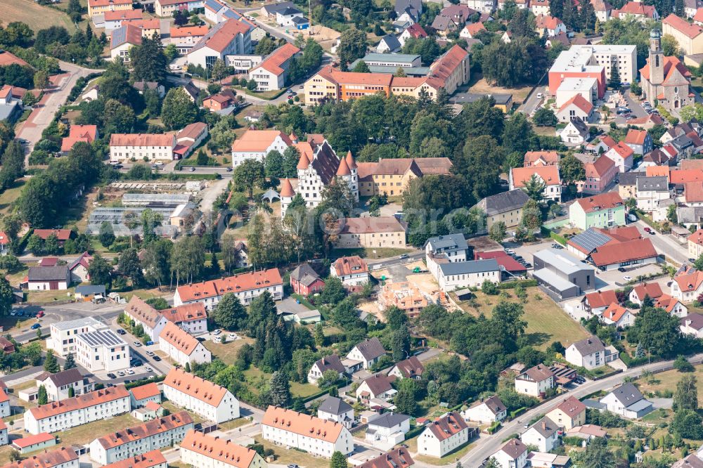 Aerial photograph Vohenstrauß - The city center in the downtown area in Vohenstrauss in the state Bavaria, Germany