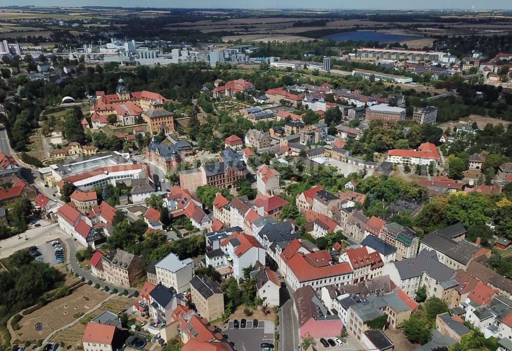 Aerial photograph Zeitz - The city center in the downtown area in Zeitz in the state Saxony-Anhalt, Germany