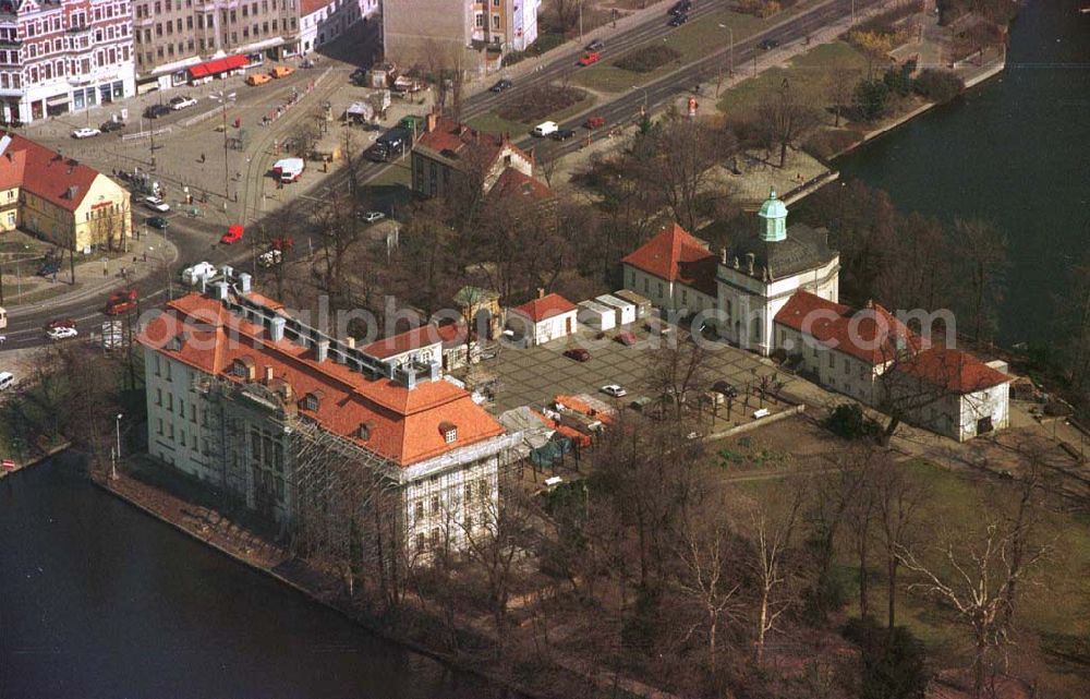 Aerial image Berlin - Köpenick - Stadtzentrum von Köpenick mit Schloßansicht