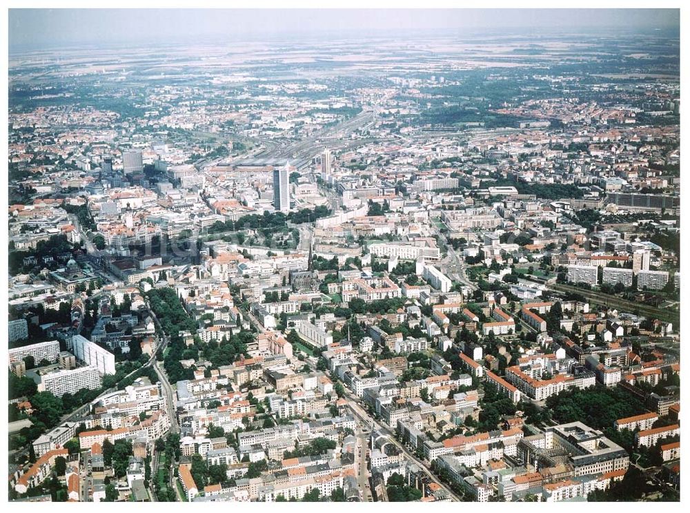 Leipzig from the bird's eye view: Stadtzentrum von Leipzig