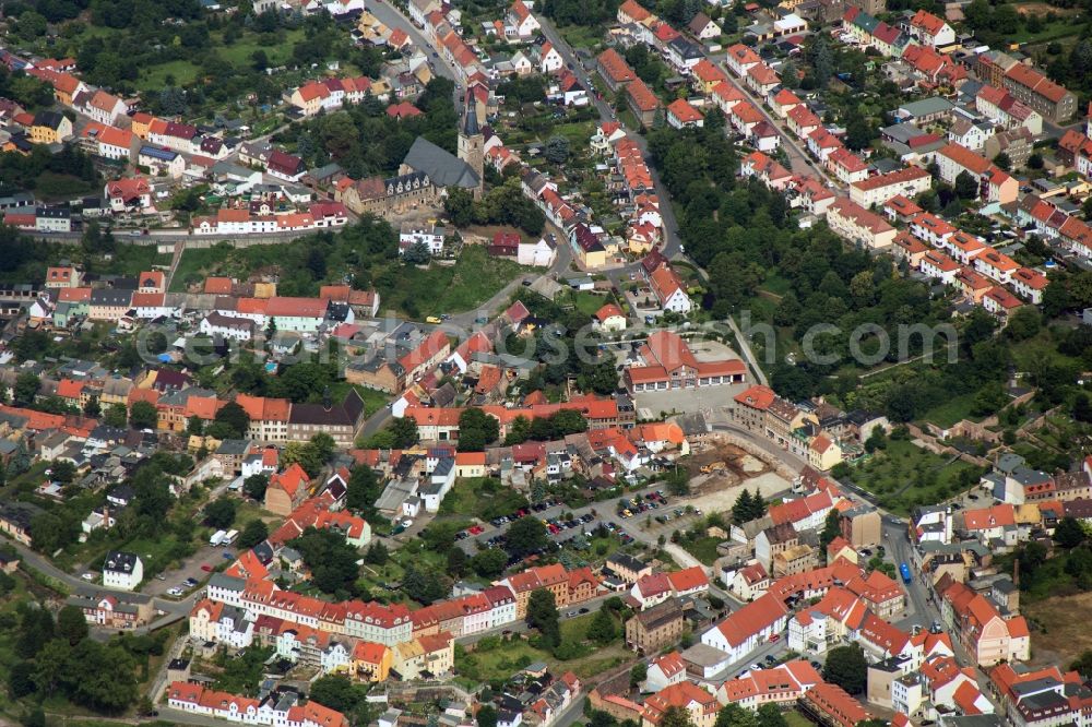 Aerial image Eisleben - City center Eisleben in Saxony-Anhalt