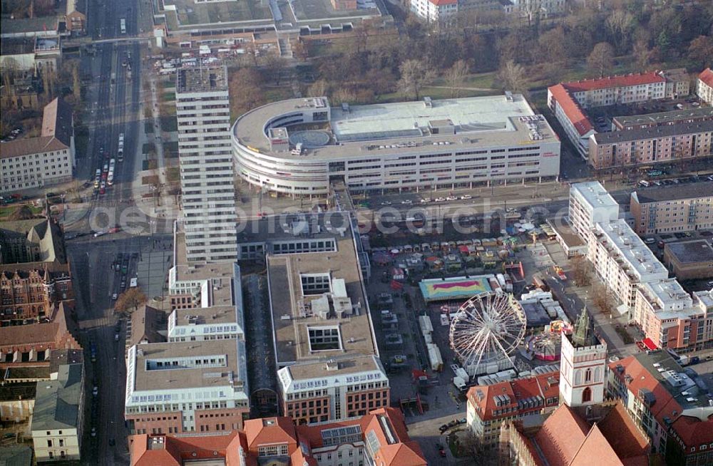 Frankfurt-Oder from the bird's eye view: 18.12.2003 Stadtzentrum, Marktplatz in Frankfurt-Oder