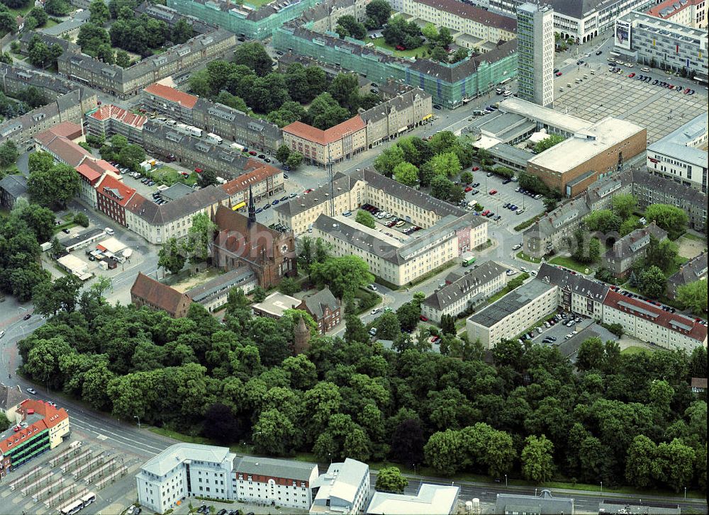 Neubrandenburg from above - Blick auf das Stadtzentrum von Neubrandenburg. View of the city center of Neubrandenburg