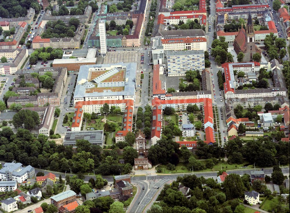 Aerial image Neubrandenburg - Blick auf das Stadtzentrum von Neubrandenburg. View of the city center of Neubrandenburg