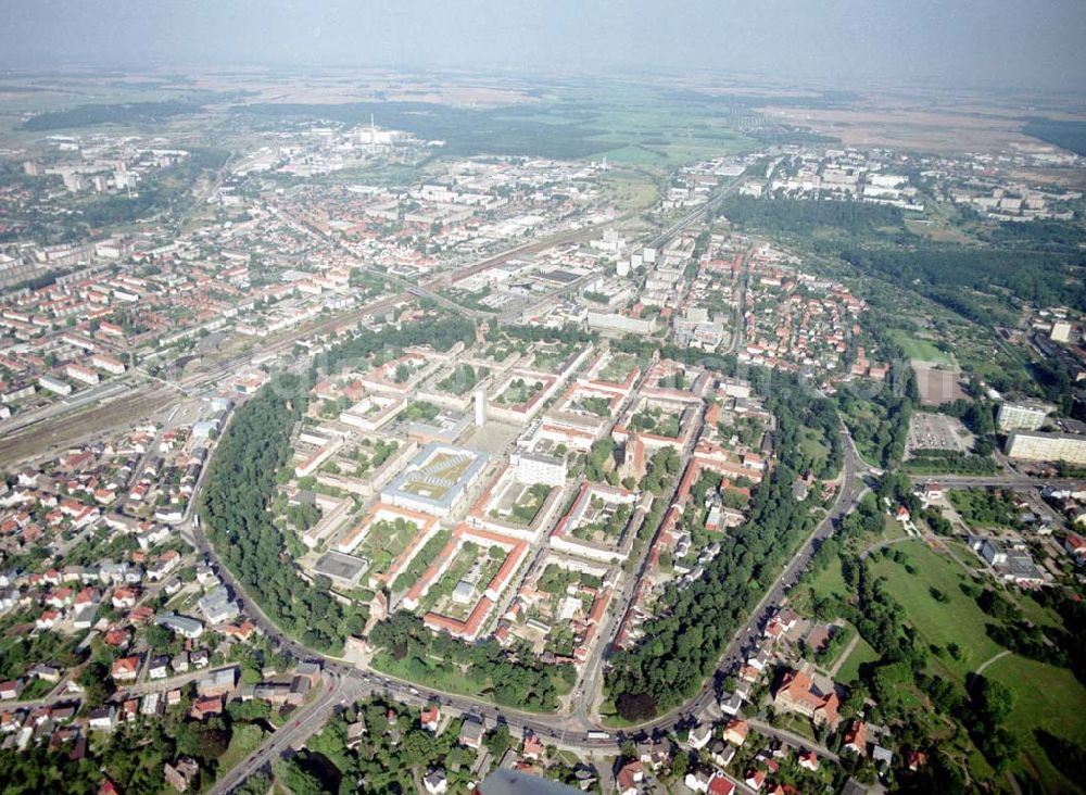 Neubrandenburg ( Mecklenburg-Vorpommern ) from above - Stadtzentrum Neubrandenburg in Mecklenburg - Vorpommern.