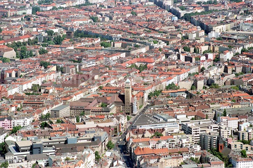 Aerial image Berlin Neukölln - 09.08.1995 Stadtzentrum Neukölln