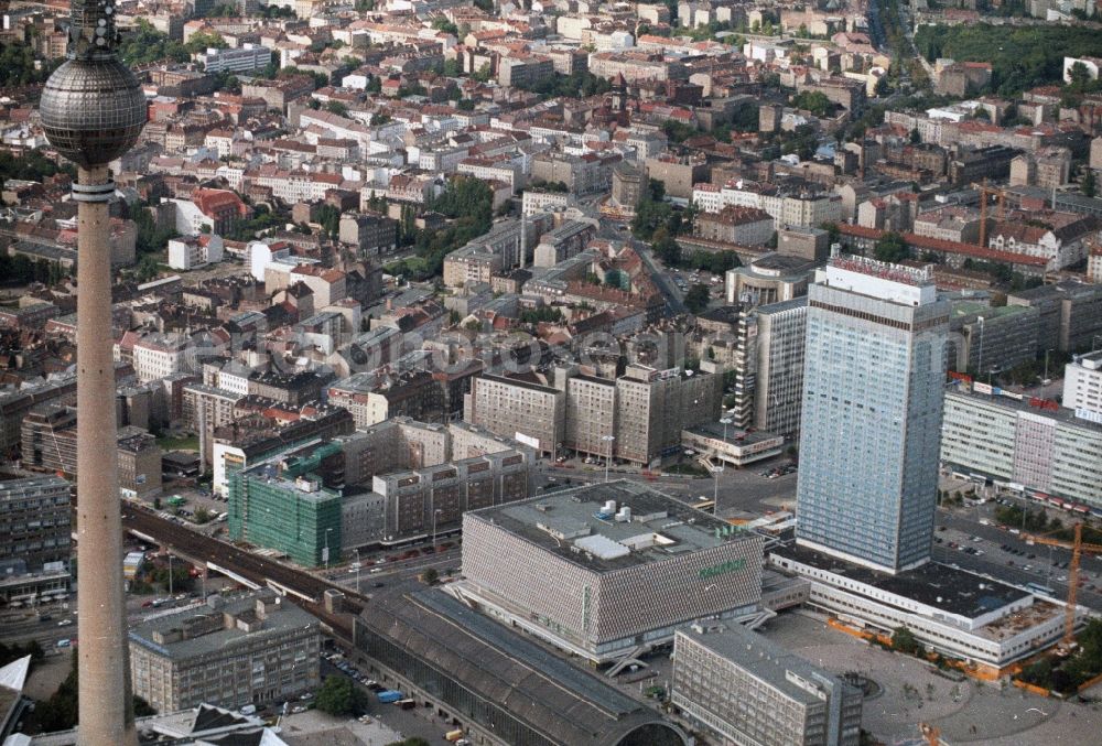 Aerial photograph Berlin - City Center East in downtown at the Berlin TV Tower in Berlin - Mitte