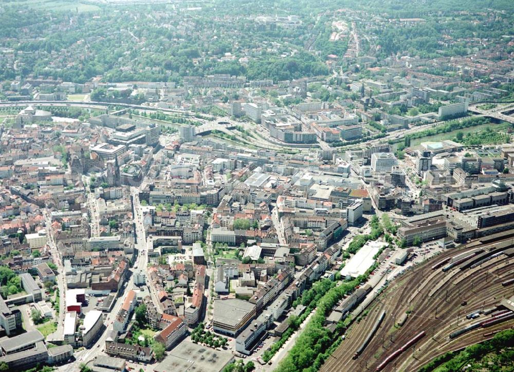 Saarbrücken from above - Stadtzentrum Saarbrücken