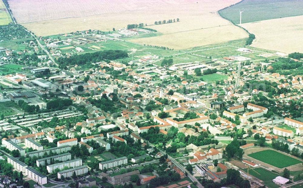 Seelow / Brandenburg from above - Stadtzentrum von Seelow / Brandenburg