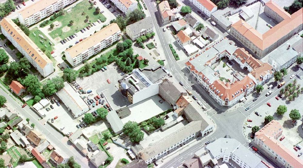 Aerial photograph Seelow / Brandenburg - Stadtzentrum von Seelow / Brandenburg