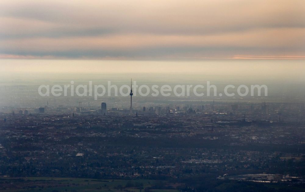 Berlin from above - City center with the skyline in the downtown area in Berlin, Germany