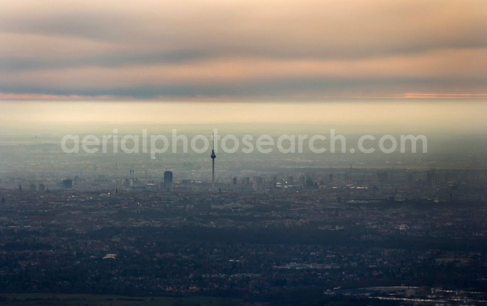 Berlin from the bird's eye view: City center with the skyline in the downtown area in Berlin, Germany