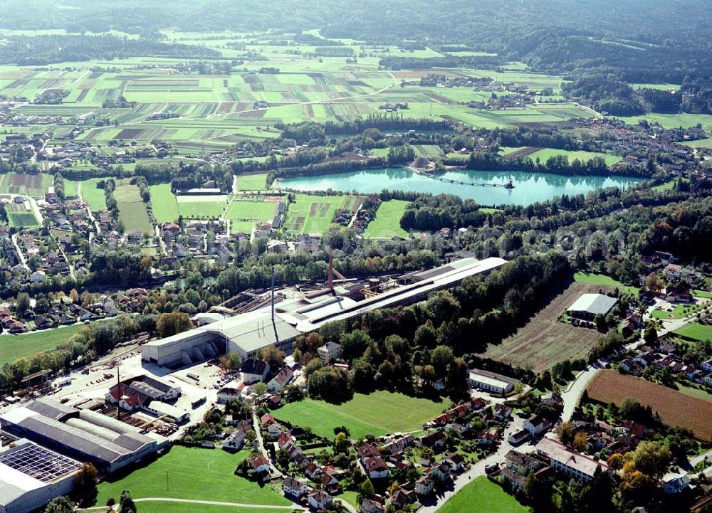 Freilassing / Bayern from above - Stahlwerk Annahütte der Unternehmensgruppe MAX AICHER in Freilassing.