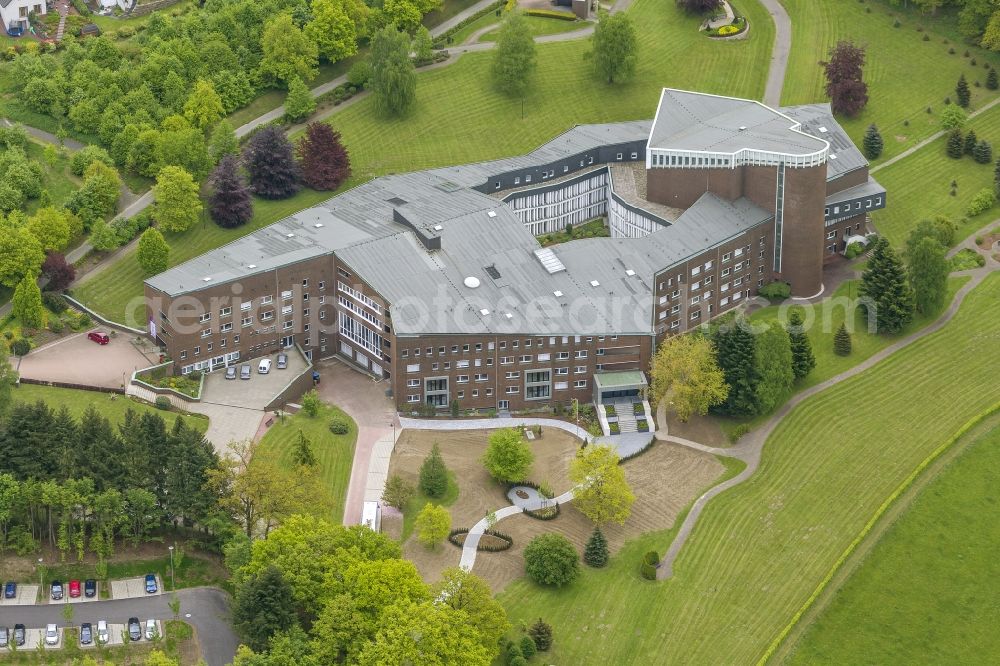 Olpe from the bird's eye view: Head office of the Franziskanerinnen von der ewigen Anbetung e. V. in Olpe in the state of North Rhine-Westphalia