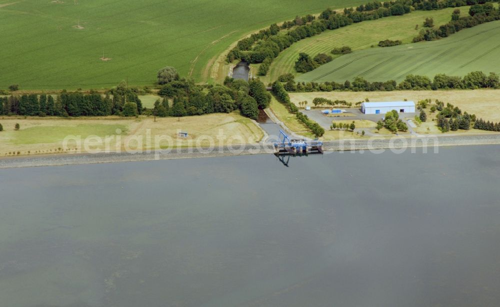 Aerial photograph Kelbra - Reservoir and dam Kelobra in Saxony-Anhalt