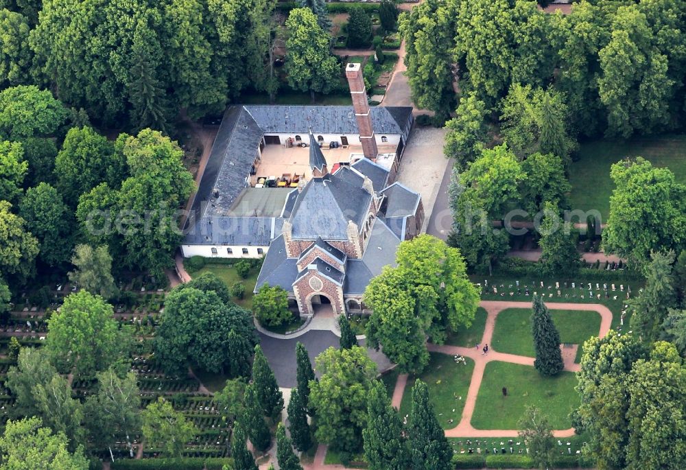 Eisenach from above - Cemetery in Eisenach in Thuringia