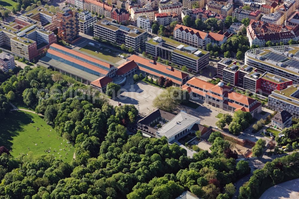 Aerial image München - Museum Verkehrszentrum in Munich in the state Bavaria, Germany