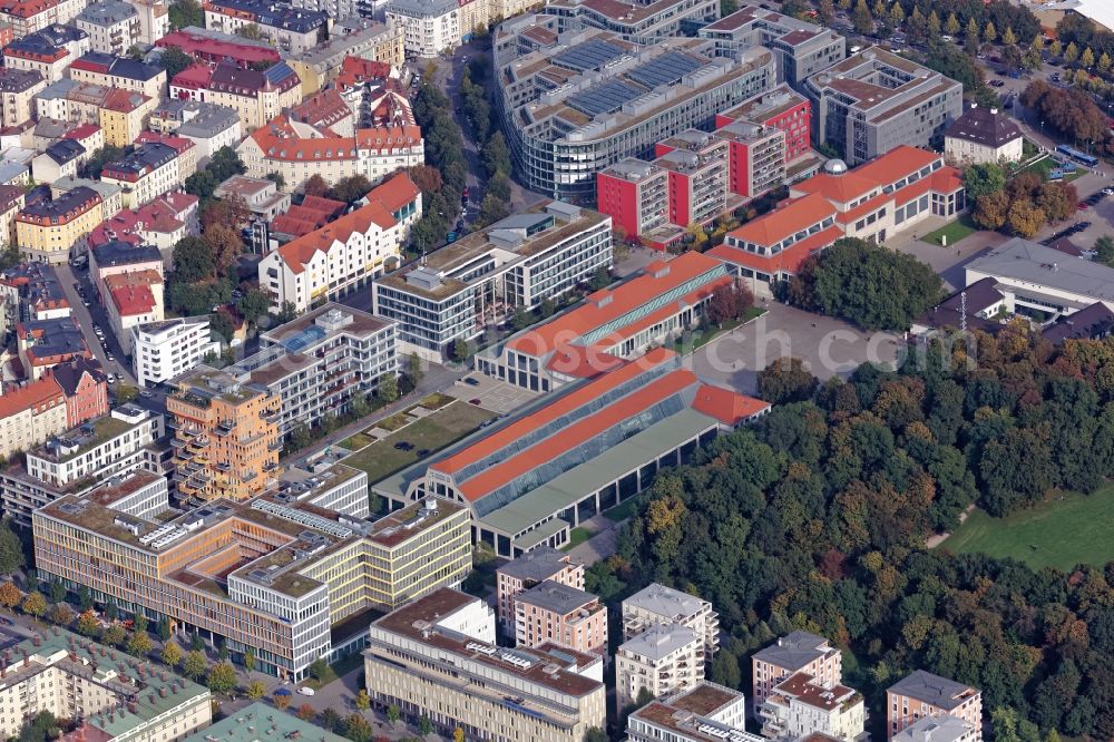 München from above - Museum Verkehrszentrum in Munich in the state Bavaria, Germany