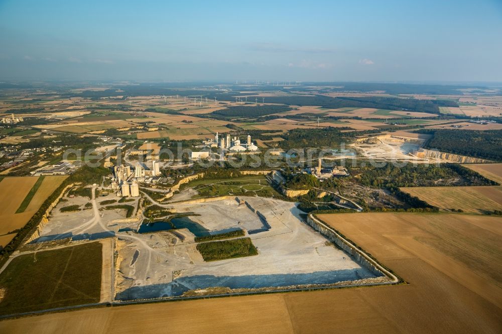 Geseke from the bird's eye view: Quarries in Geseke in North Rhine-Westphalia