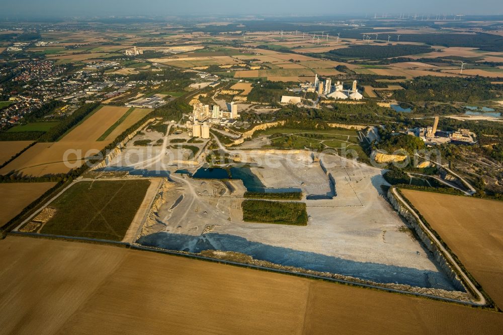 Aerial image Geseke - Quarries in Geseke in North Rhine-Westphalia