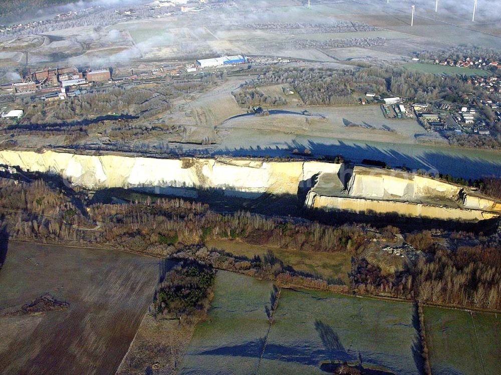 Aerial image Göttingerode - 10.12.2004 Göttingerode, Sandsteinbruch Göttingerode (zu Bad Harzburg).