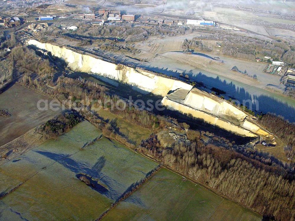 Aerial photograph Göttingerode - 10.12.2004 Göttingerode, Sandsteinbruch Göttingerode (zu Bad Harzburg).