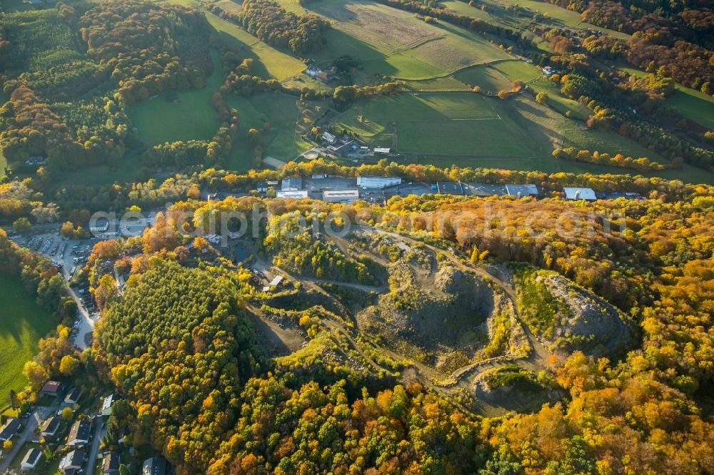 Aerial image Wetter (Ruhr) - Quarry Albringhausen in Wetter (Ruhr) in the state North Rhine-Westphalia