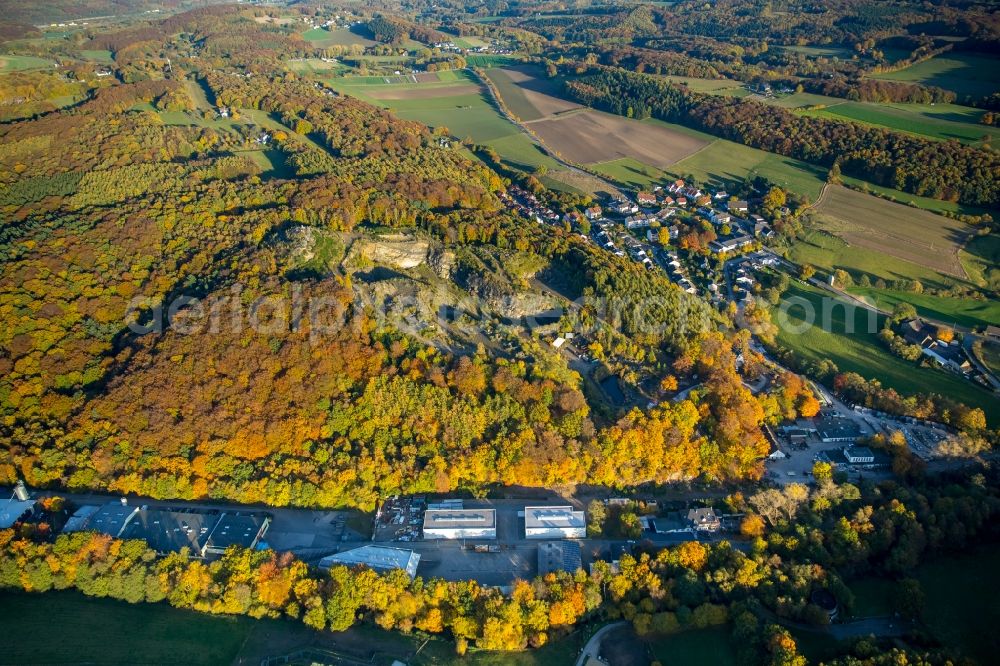 Aerial photograph Wetter (Ruhr) - Quarry Albringhausen in Wetter (Ruhr) in the state North Rhine-Westphalia