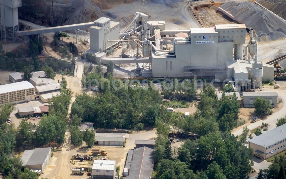 Aerial photograph Senftenberg - Quarry for the mining and handling of der BAG Koschenberg in Senftenberg in the state Brandenburg