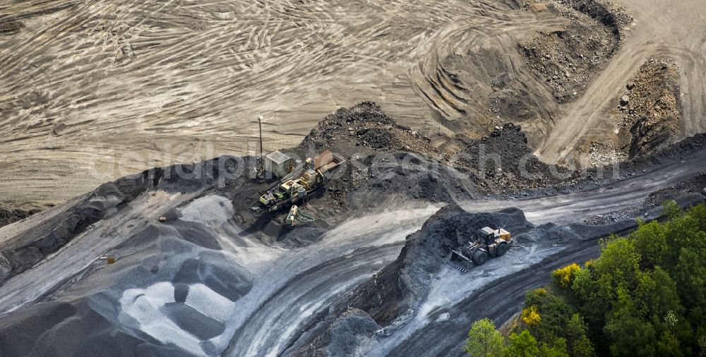 Arnsberg from the bird's eye view: Quarry to Ebel in Arnsberg in the state North Rhine-Westphalia