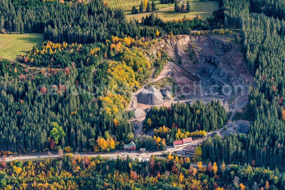 Feldberg (Schwarzwald) from above - Falkau Feldberg Baerental in Feldberg (Schwarzwald) in the state Baden-Wuerttemberg, Germany