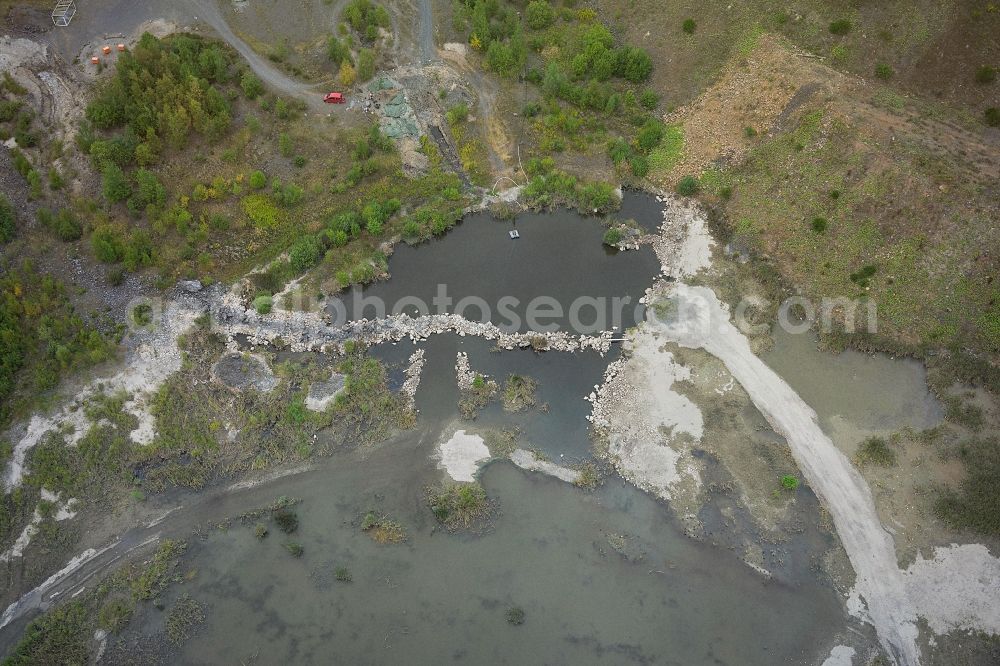 Aerial photograph Enspel - Quarry Mountain Restricted in Enspel in the state Rhineland-Palatinate