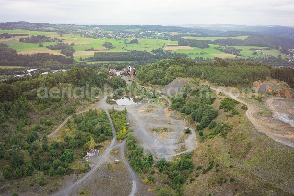 Enspel from above - Quarry Mountain Restricted in Enspel in the state Rhineland-Palatinate