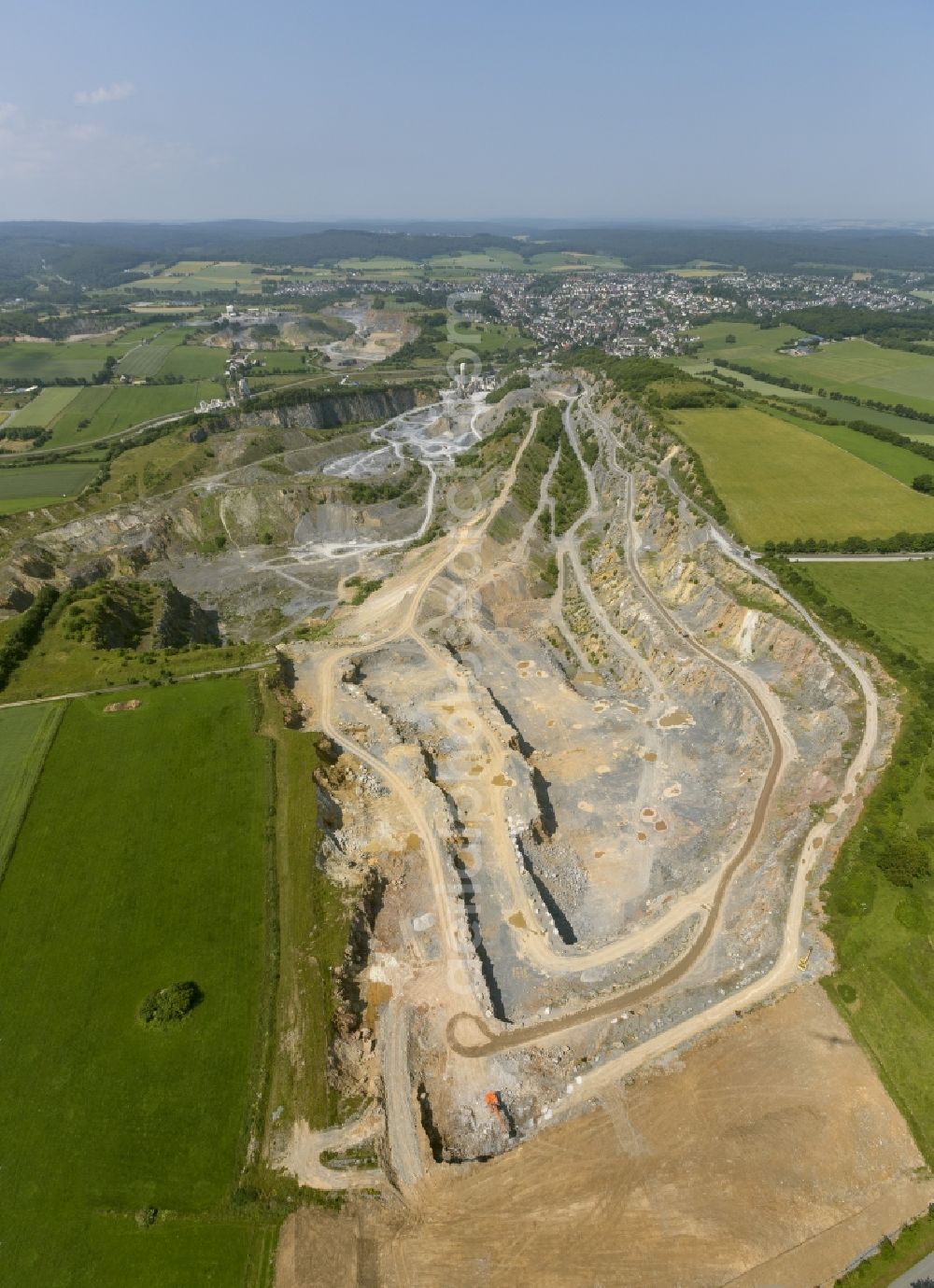 Aerial photograph Warstein - High Lieth quarry near Warstein in North Rhine-Westphalia