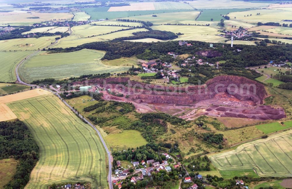 Aerial photograph Petersberg - Quarry in Petersberg in the state of Saxony-Anhalt