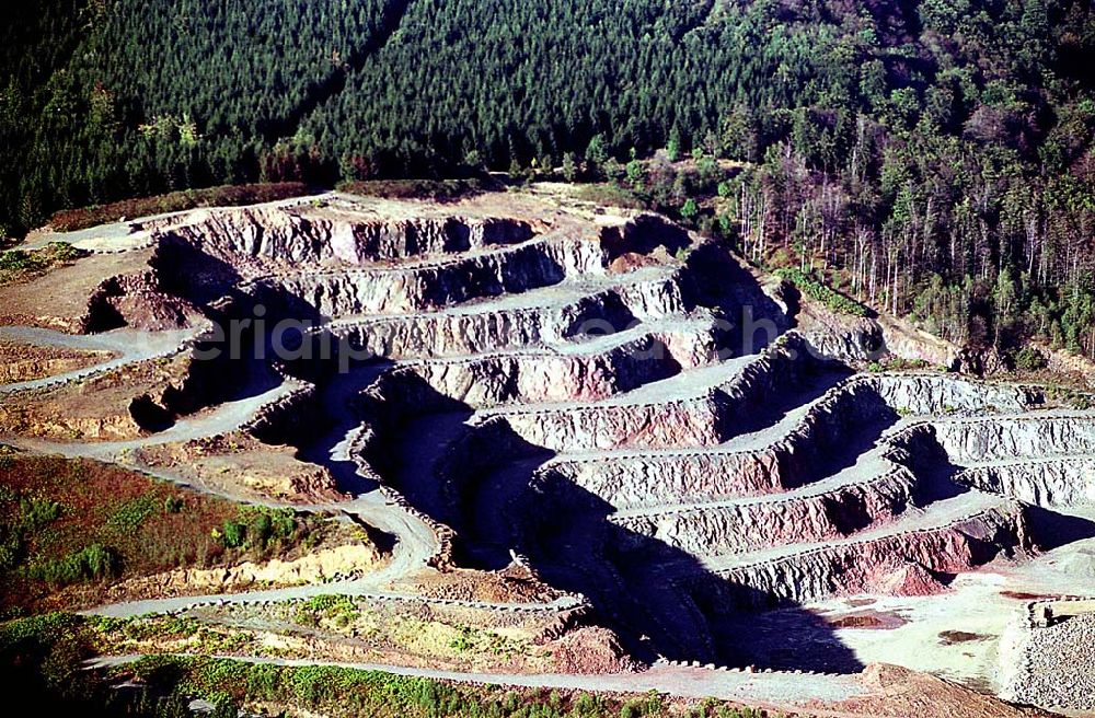 Aerial image Thüringen / nördlich von Bad Salzungen - 20.09.2003 Steinbruch nördlich von Bad Salzungen/ Thüringen