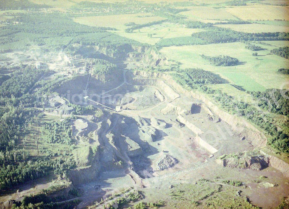 Aerial image bei Haldensleben - Steinbruch südwestlich von Haldensleben / Sachsen - Anhalt.