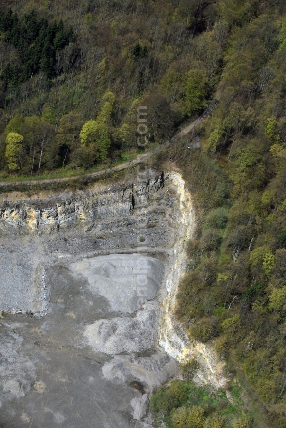 Aerial photograph Katharinenberg - Quarry for the mining and handling in Katharinenberg in the state Thuringia