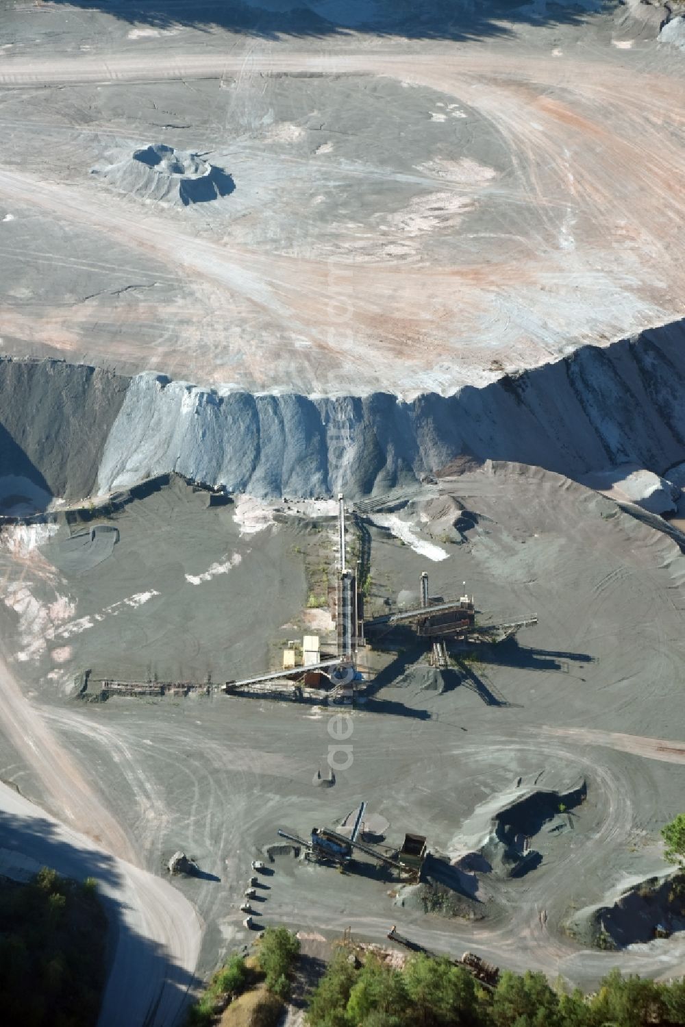 Aerial photograph Bodendorf - Quarry for the mining and handling of Mineralien in Bodendorf in the state Saxony-Anhalt