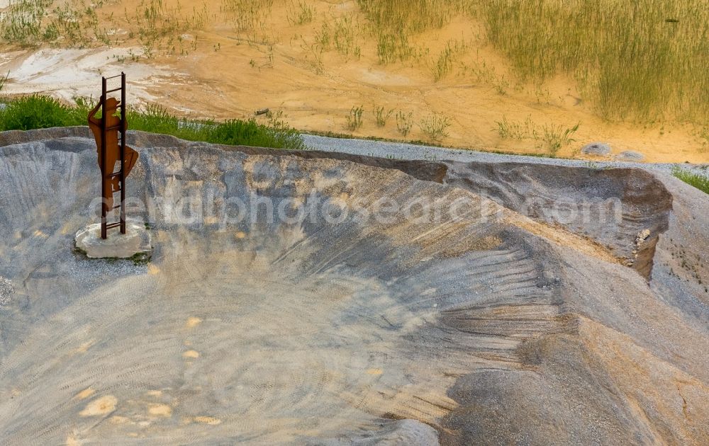 Aerial image Brilon - Quarry for the mining and handling of of Rheinkalk Messinghausen GmbH & Co. KG in Brilon in the state North Rhine-Westphalia, Germany