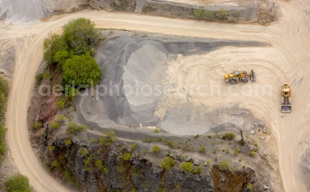 Aerial image Brilon - Quarry for the mining and handling of of Rheinkalk Messinghausen GmbH & Co. KG in Brilon in the state North Rhine-Westphalia, Germany