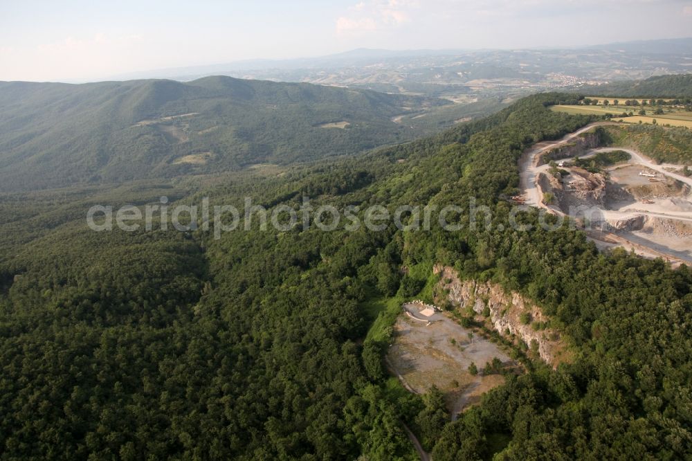 Aerial photograph Località Alfina - Quarry to ... in Località Alfina in Italy