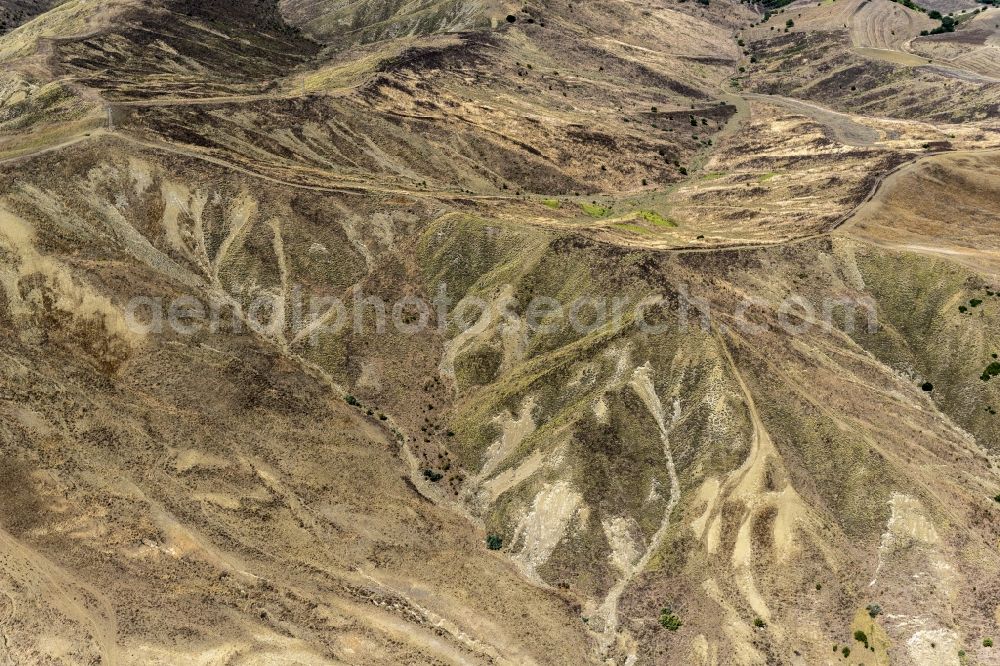 Aerial photograph Basilikata - Steppe landscape in Basilikata in Italy